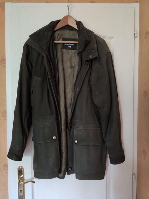 Veste longue homme La Canadienne en cuir taille 48 25 Frans (01)