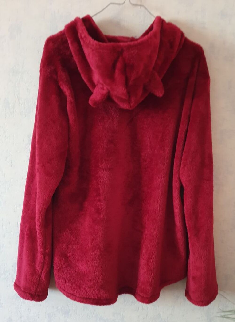 Sweat polaire rouge tout doux - L Vêtements