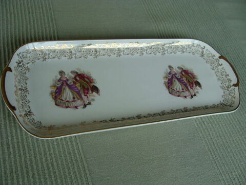 Plat  cake porcelaine de luxe 8 Bordeaux (33)