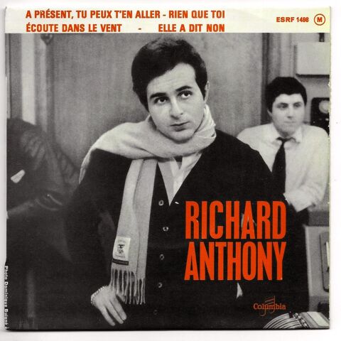 RICHARD ANTHONY -45t EP-A PRSENT TU PEUX T'EN ALLER-BIEM 64 3 Tourcoing (59)