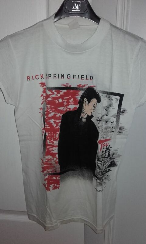 T-Shirt sans manches : Rick Springfield - Tao Euro Tour 85 - 200 Angers (49)
