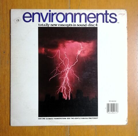 LP Environments 4 - Sons Thunderstorm / Gentle rain... 9 Argenteuil (95)