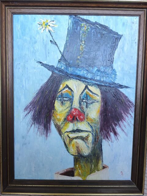 Reproduction tableau de DIAZ - L'homme au chapeau 73,50 x 54 Étampes (91)