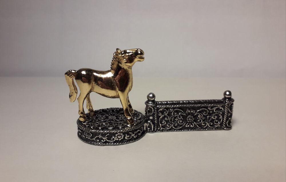 Coffret de 6 porte-couvert chevaux sur socle Décoration