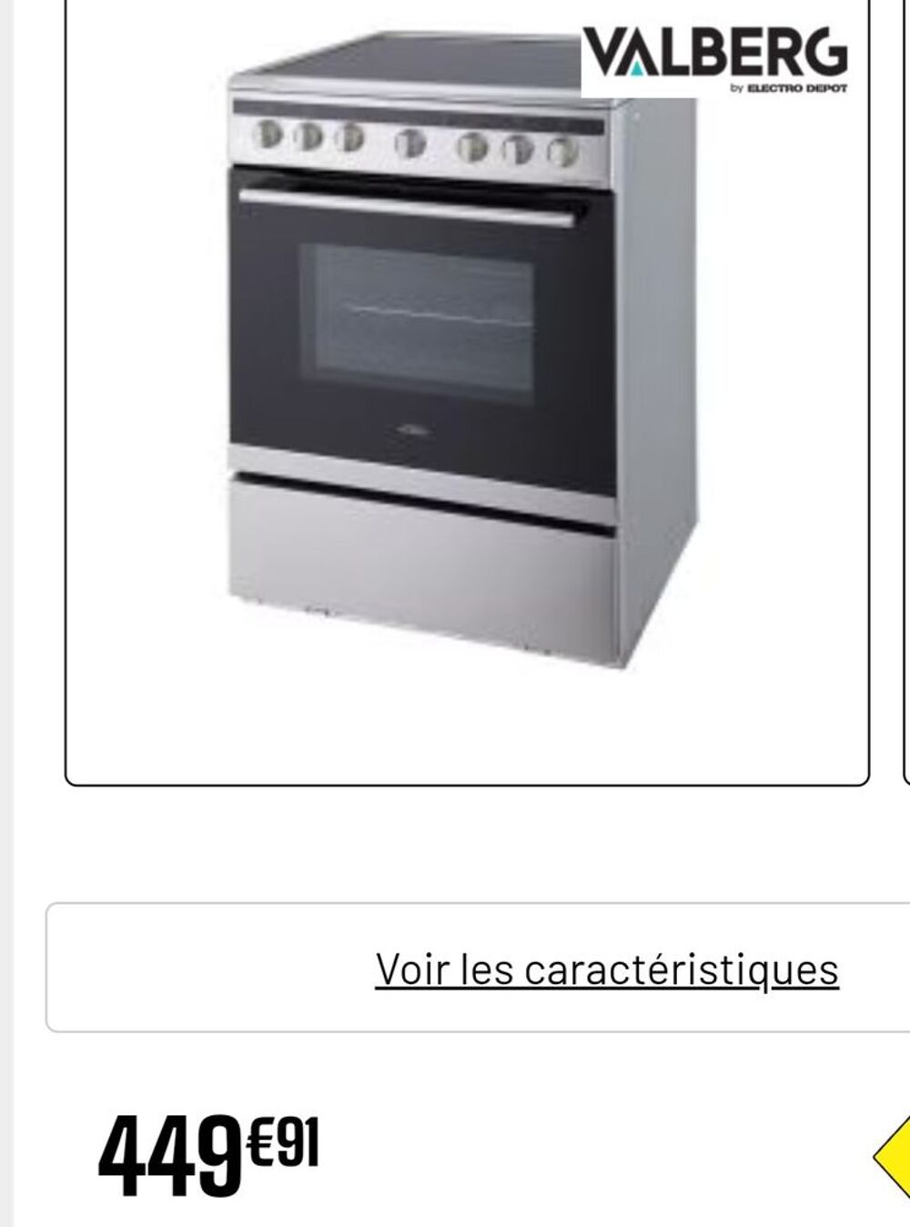 Belle cuisini&egrave;re induction Electroménager