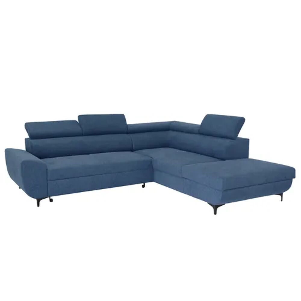 CANAP&Eacute; D'ANGLE BLEU CLAIR CONVERTIBLE LIT Meubles