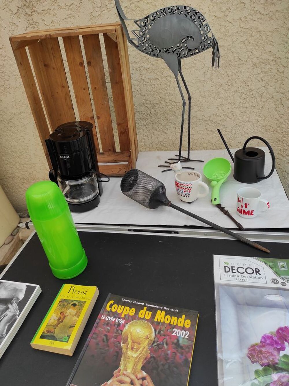 9 EUROS lot cafeti&egrave;re THERMOS DECO RELIEF proust c&ocirc;t&eacute; Bricolage