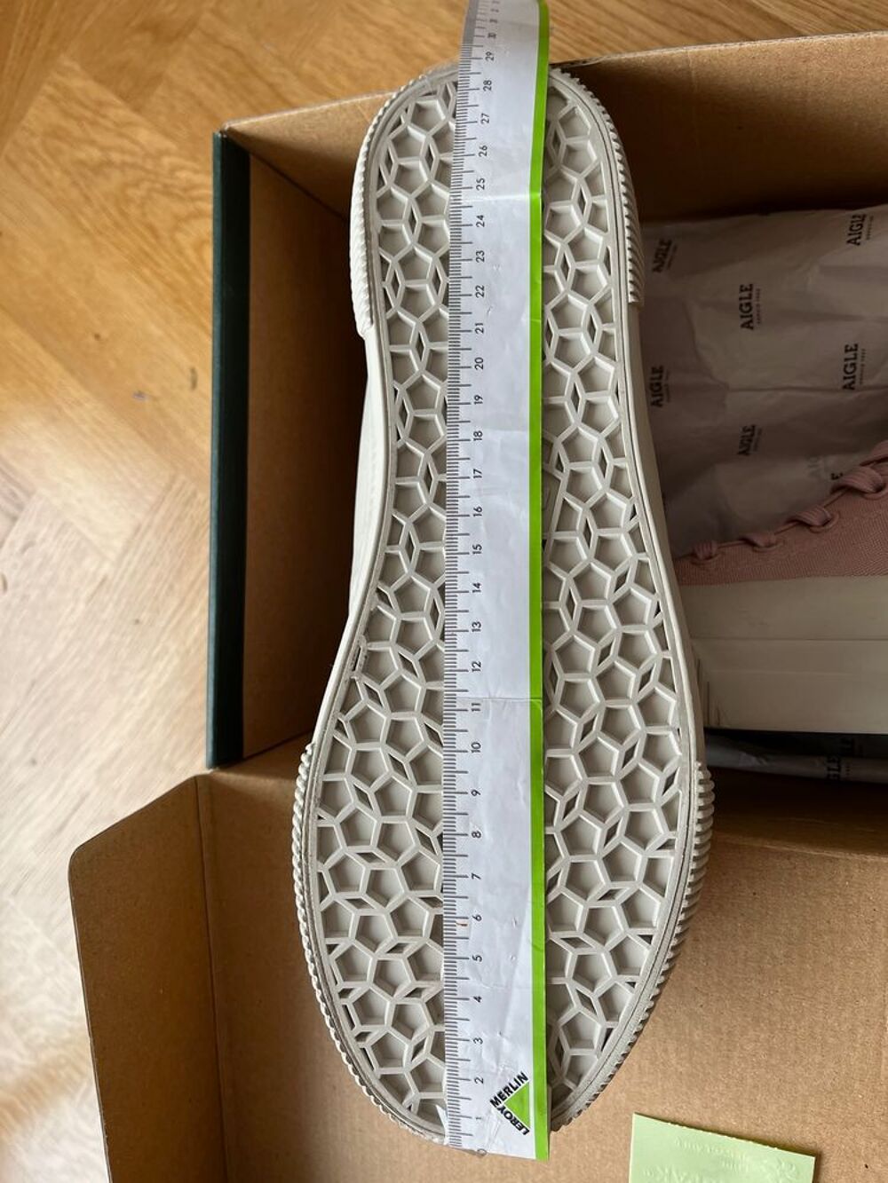 FEMME, AIGLE Baskets Rose Rubber Mid W FR.41 Fashion Color Chaussures