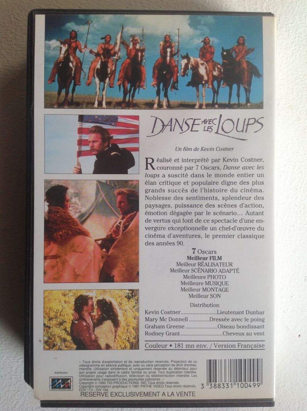 DANSE AVEC LES LOUPS KEVIN COSTNER K7 VIDEO Envoi Possible
DVD et blu-ray