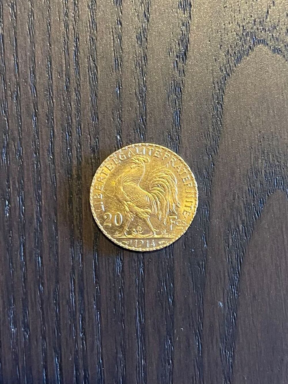 Pi&egrave;ce 20 francs or 1914 