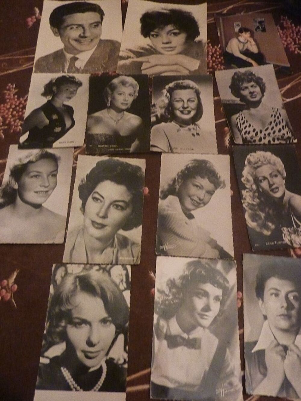 Cartes Photo des STARS des ann&eacute;es 1950 