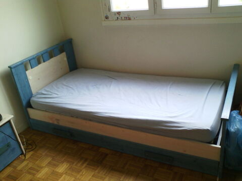 lit 90x190 avec tiroir + sommier + chevet 60 Villette-de-Vienne (38)