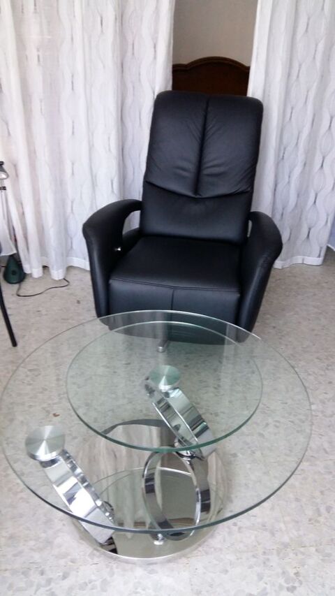 table ronde en verre tremp  excellent tat 500 Le Cannet (06)