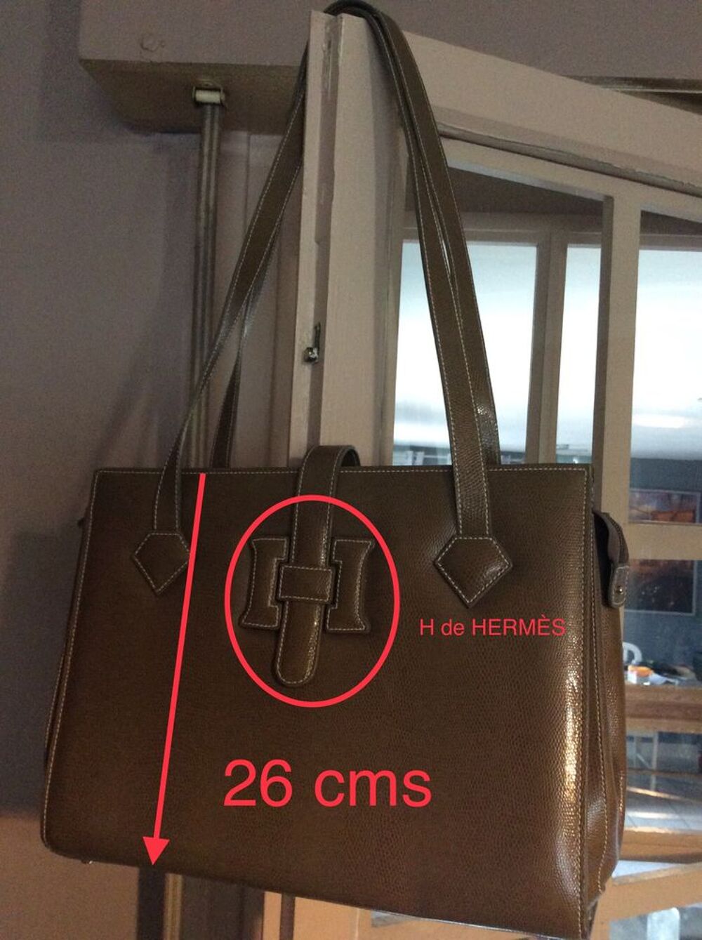 SAC NEUF V&Eacute;RITABLE HERM&Egrave;S CUIR GRAIN&Eacute; Maroquinerie