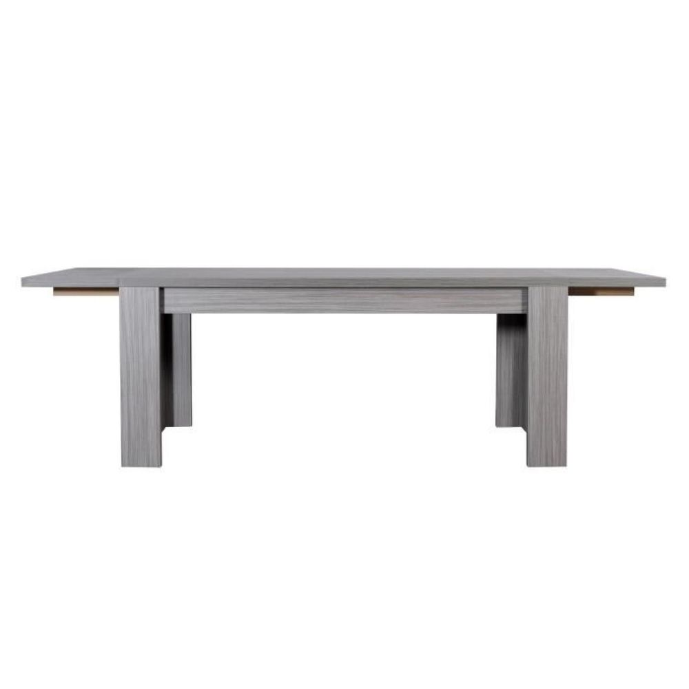 Table de salle &agrave; manger 6 - 8 personnes 4 chaises gris cendr&eacute; Meubles