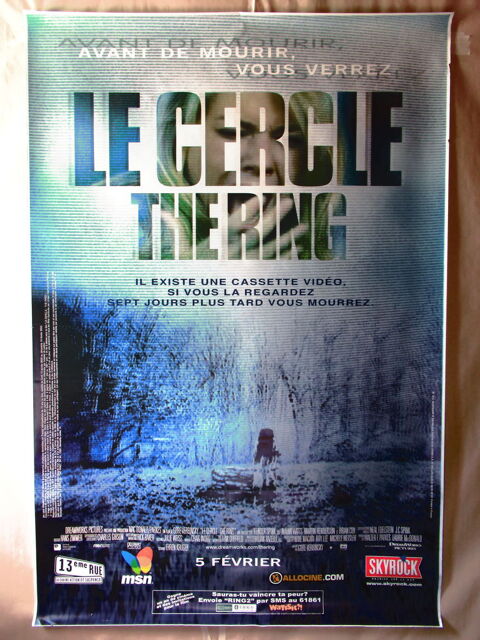 Le Cercle The Ring AFFICHE CINEMA ORIGINALE 120x160 cm roul� 14 Curtafond (01)