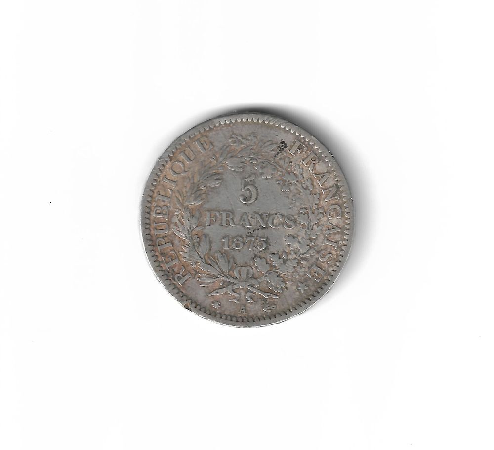 5 frs Hercule --1875 A 