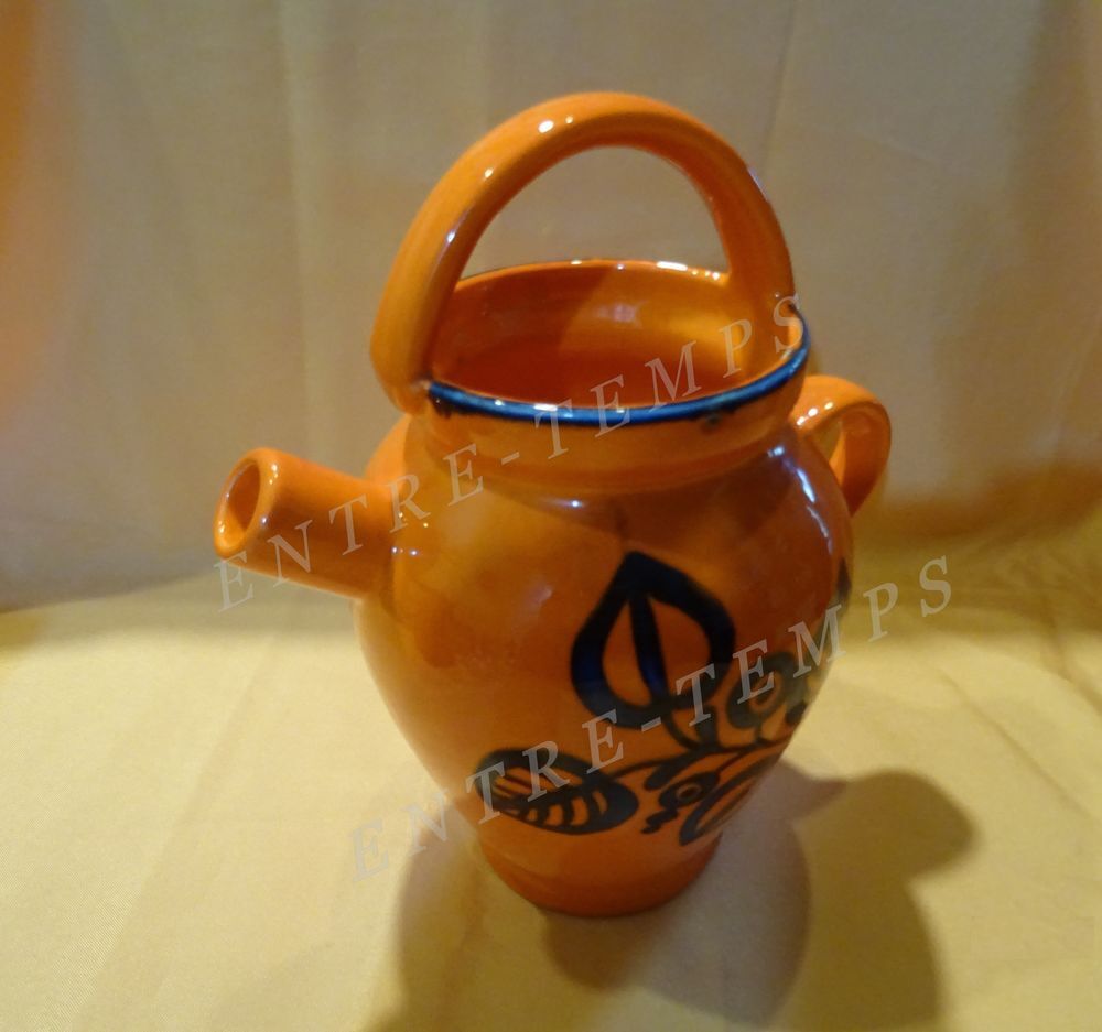 SCHRAMBERG TIVOLI SMF CHEVRETTE C&Eacute;RAMIQUE ORANGE VINTAGE Décoration