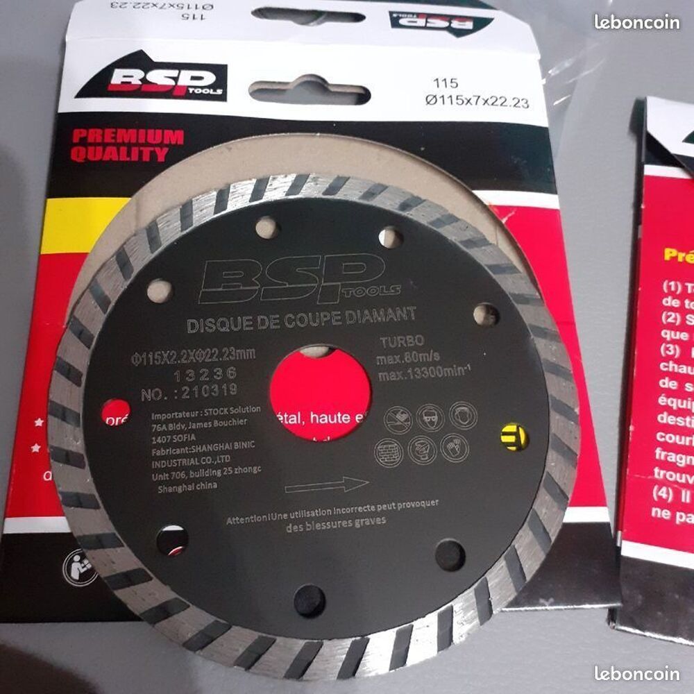 3 Disques diamants Diam&egrave;tre 115 Bricolage