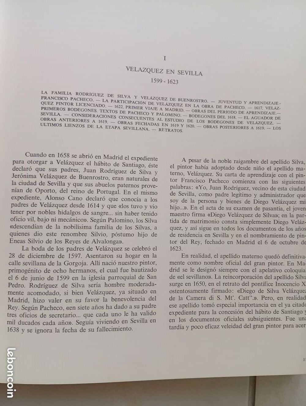Livre sur Velazquez en espagnol Livres et BD