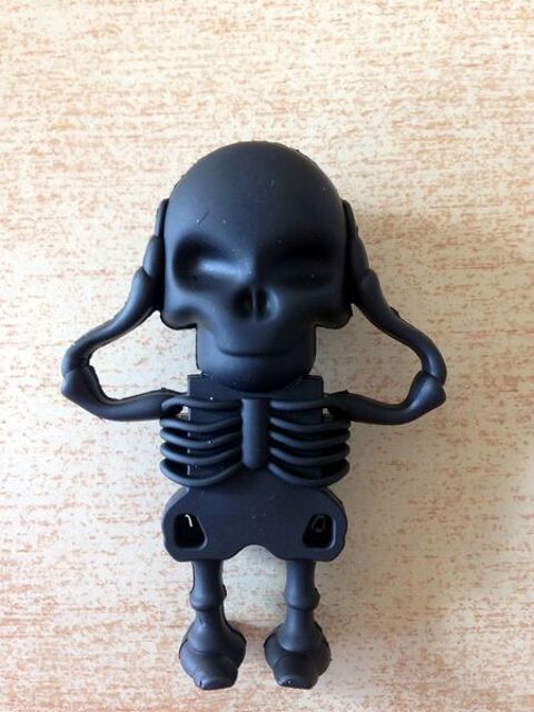 cl� usb 8 go fantaisie squelette t�te de mort noire 6 Carnon Plage (34)