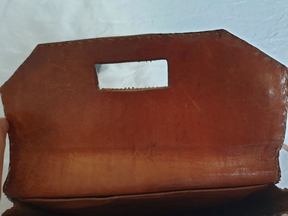 Sac croco vintage Maroquinerie