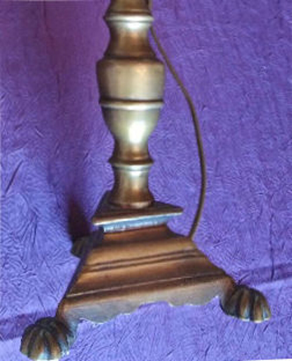Tr&egrave;s belle et grande lampe en bronze Décoration