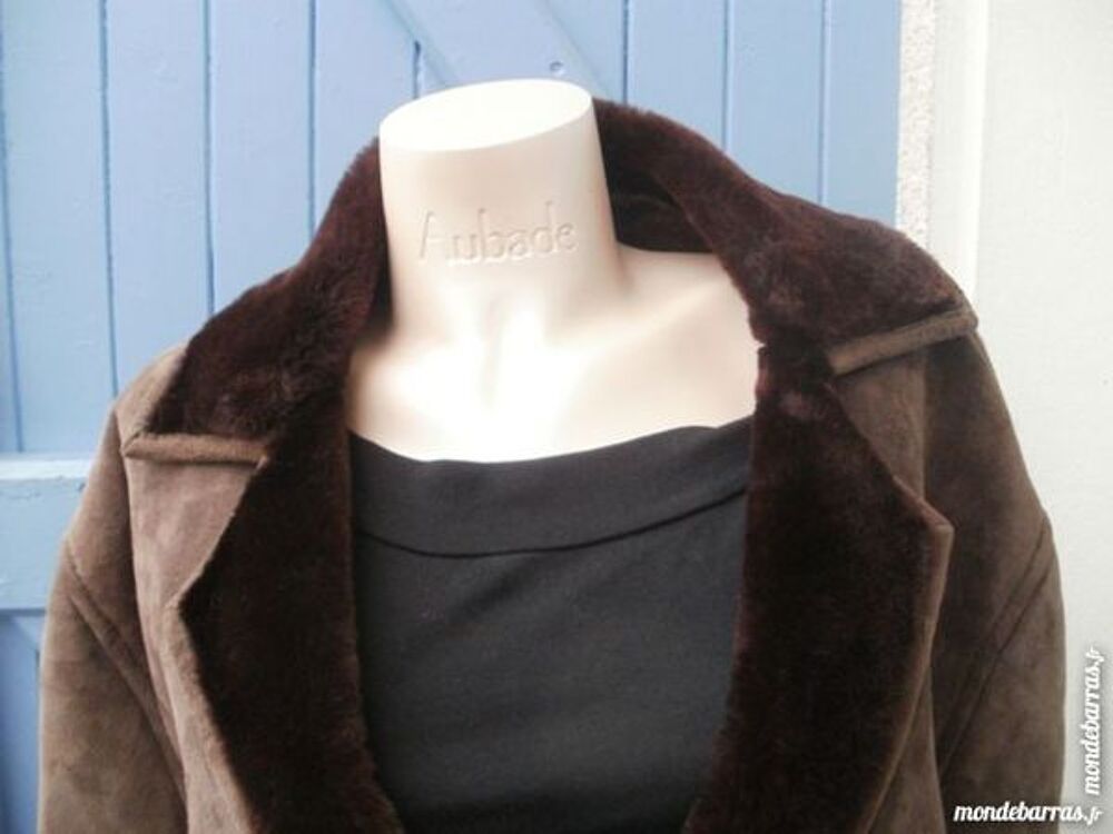 MANTEAU en daim, grande taille, Fran&ccedil;oise CATALO Vêtements
