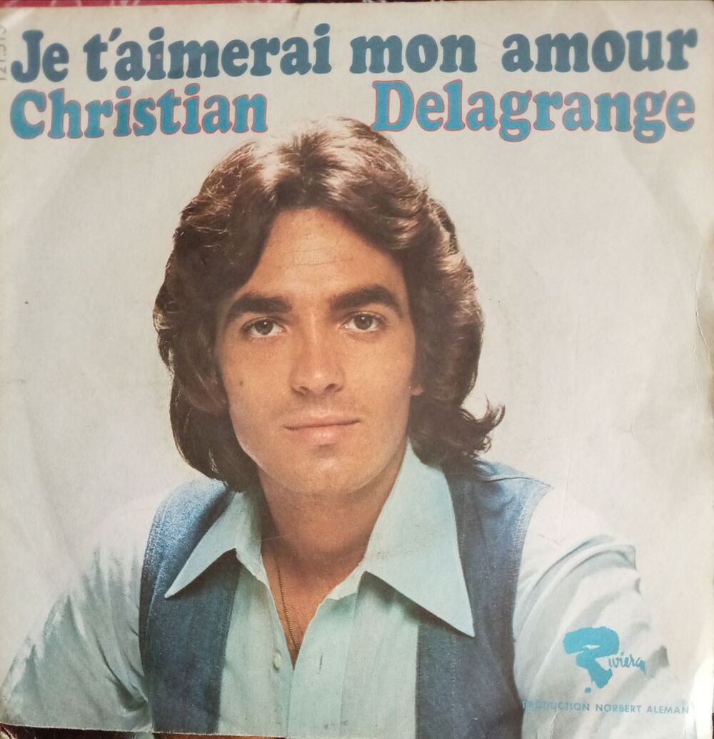 CHRISTIAN DELAGRANGE / 7 X DISQUES VYNIL 45 TOURS CD et vinyles