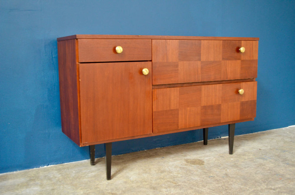 Petite enfilade vintage scandinave ancienne meuble t&eacute;l&eacute; tv Meubles