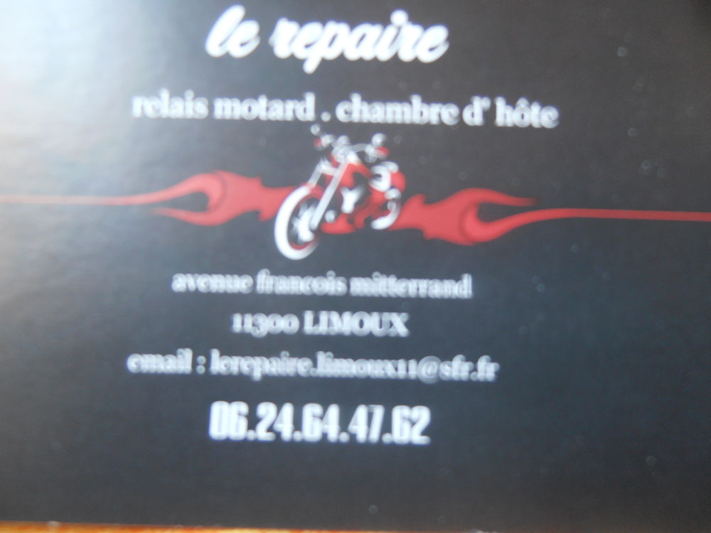   LE REPAIRE LIMOUX  CHAMBRE D HOTES RELAIS MOTARD ET VELOS Languedoc-Roussillon, Limoux (11300)