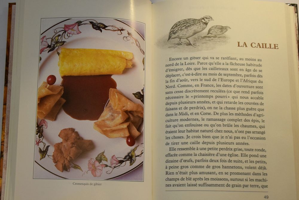 Le Gibier et sa cuisine - Guillerand Brochier - 1987 Livres et BD