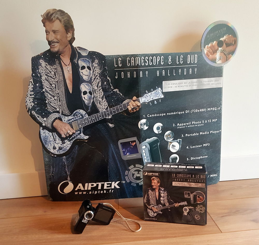 Cam&eacute;scope et DVD Aiptek Johnny Hallyday DVD et blu-ray