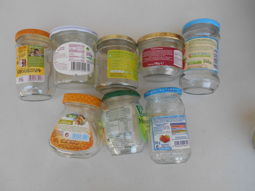 pot de confiture - miel - p&acirc;t&eacute; - mayonnaise Cuisine