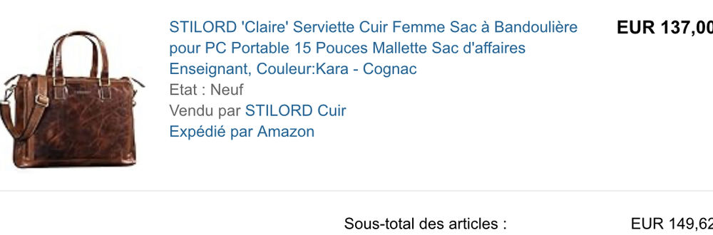 Mallette, sac d'affaire femme en cuir . Maroquinerie