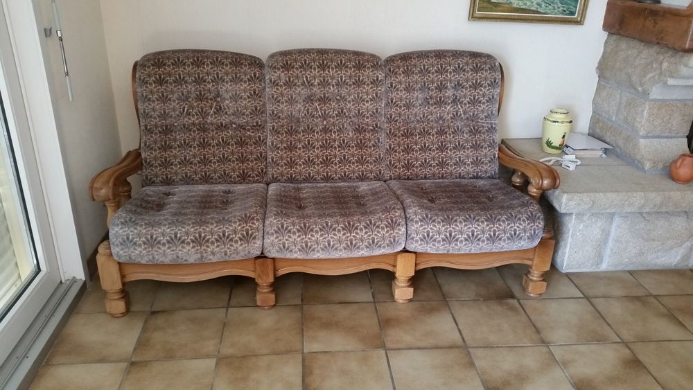 Canap&eacute; tissus velours 3 places Meubles