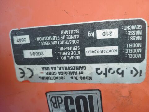 plateau de coupe kubota rck72 2500 64300 Orthez