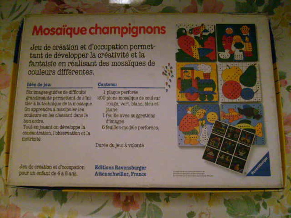 Boite de jeu" Mosa&iuml;que-champignon Ravensburger " Jeux / jouets