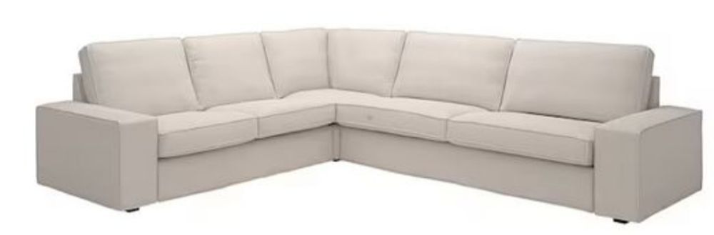 Canap&eacute; en tissu beige 5 places &eacute;tat neuf Meubles