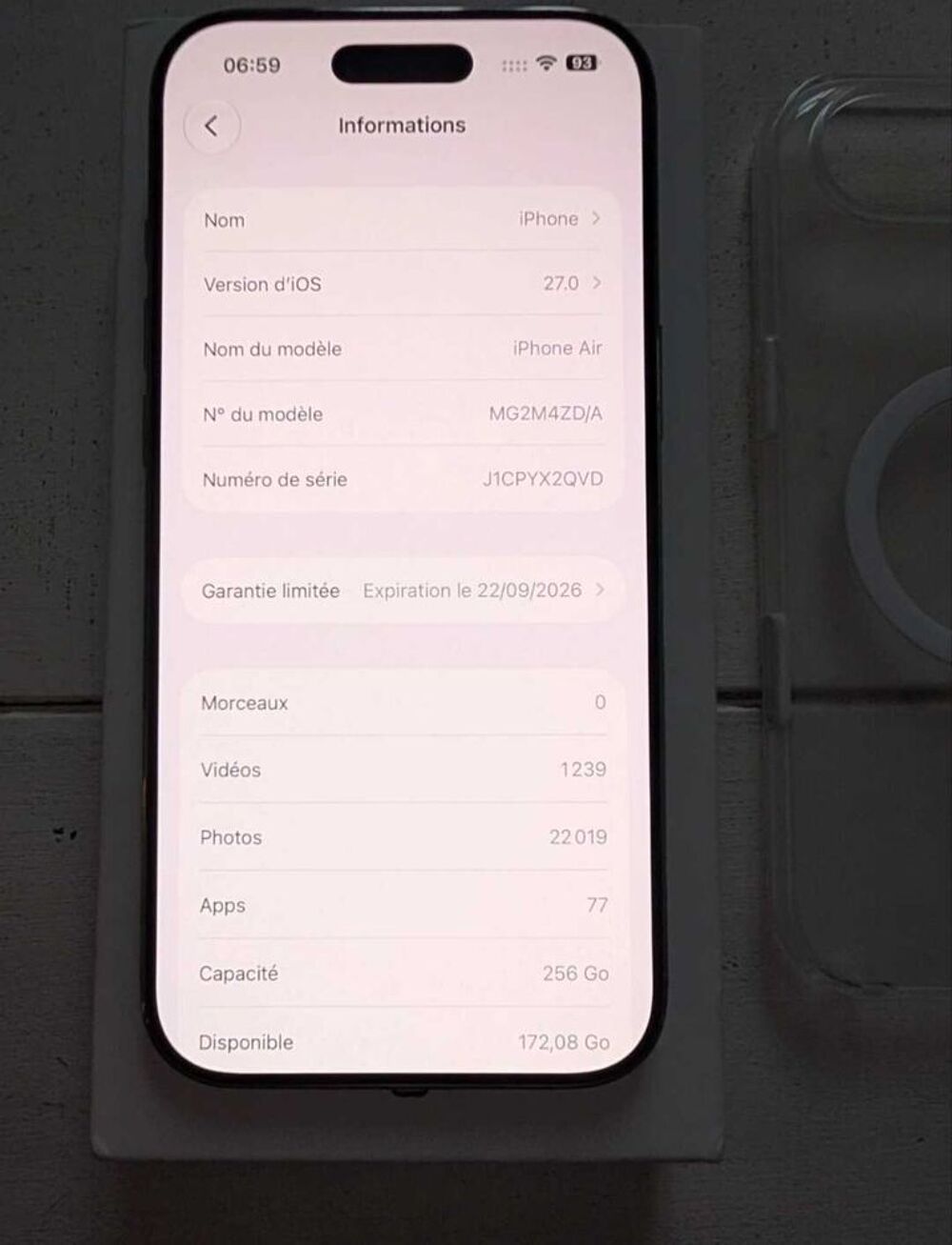 Iphone 17 Air Téléphones et tablettes