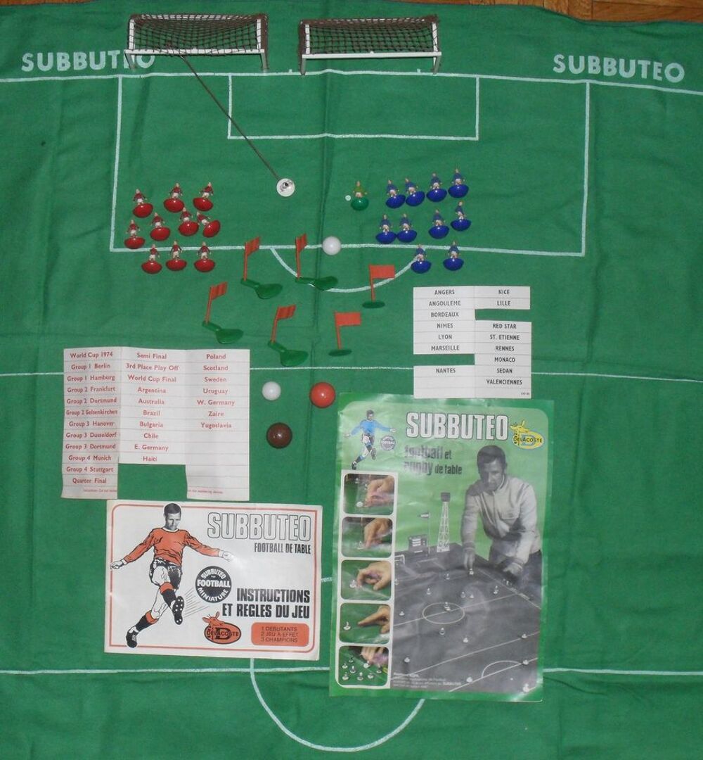 Subbut&eacute;o Table Soccer Coupe du Monde 1974 Jeux / jouets