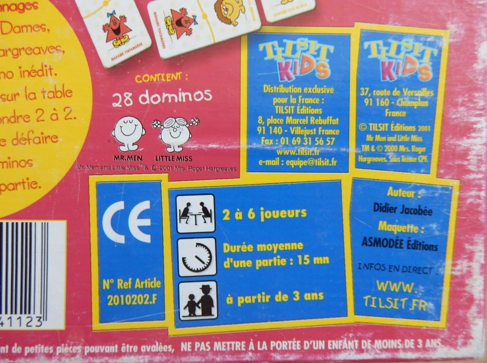 Jeu de dominos "Bonhomme et les dames" Jeux / jouets