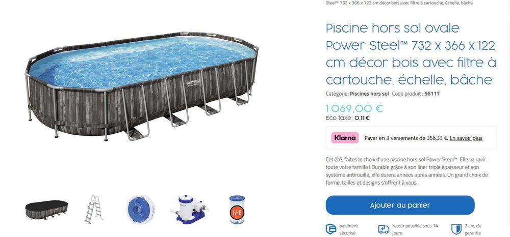 Piscine neuve Bestway et ses accessoires NEUFS Jardin