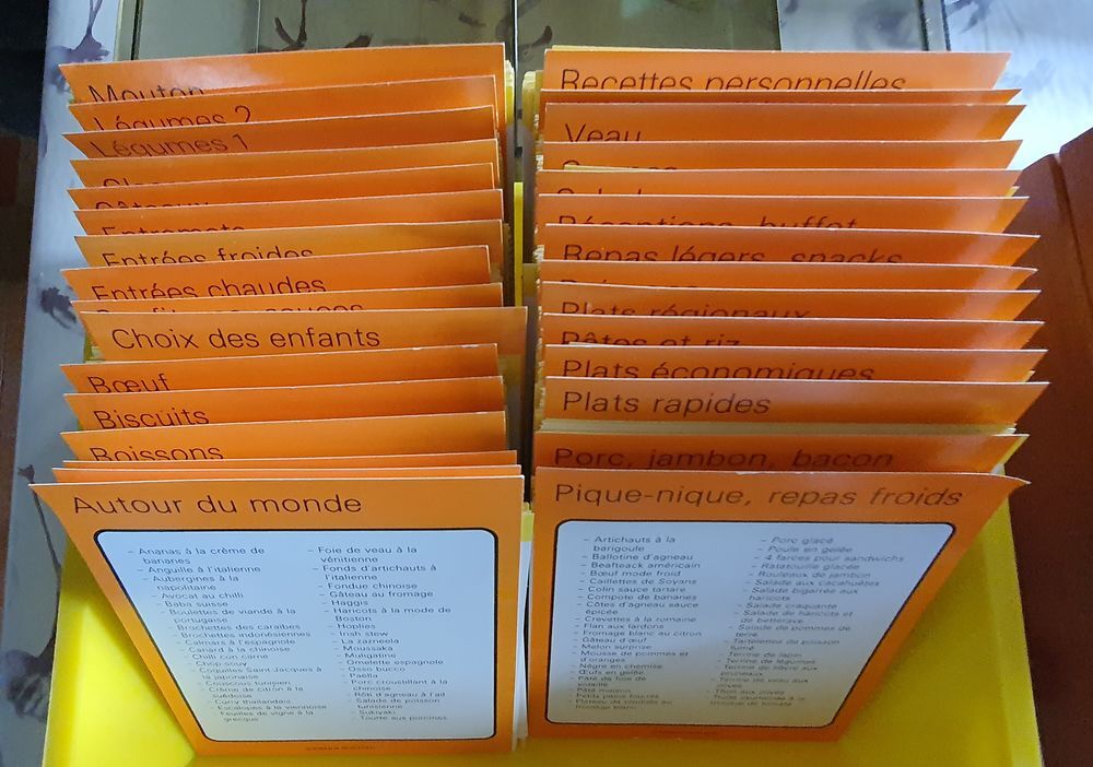 COFFRET FICHES RECETTES MINCEUR Cuisine