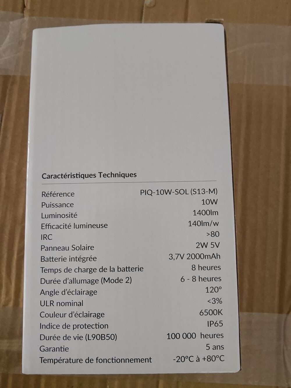 Spot a Piquer Led Solaire 10 watts Jardin