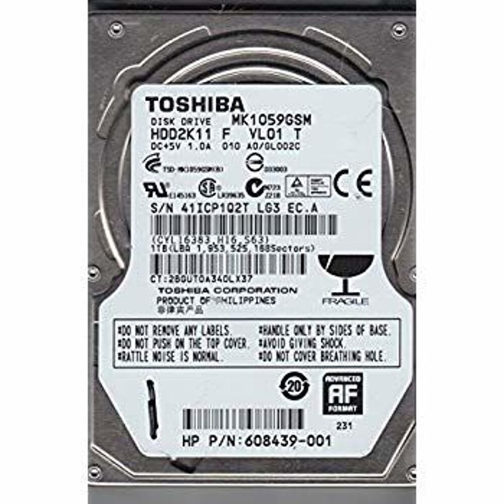 Disque dur interne 1TB HDD2K11 F VL01S Toshiba Matériel informatique