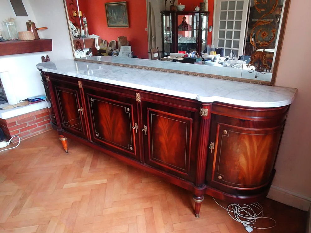 Buffet &quot;ELYSEE&quot; Style Louis XVI. Acajou et Marbre Meubles
