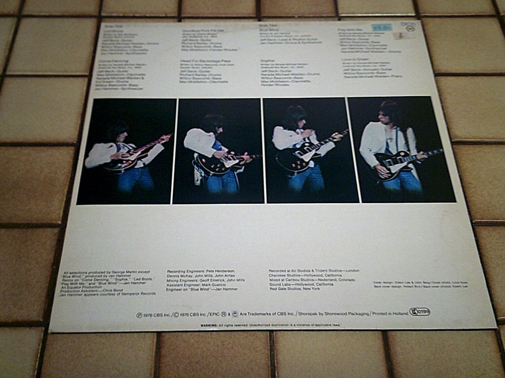 Jeff BECK - Album Vinyle 33 T - Pressage Original de 1976 - CD et vinyles