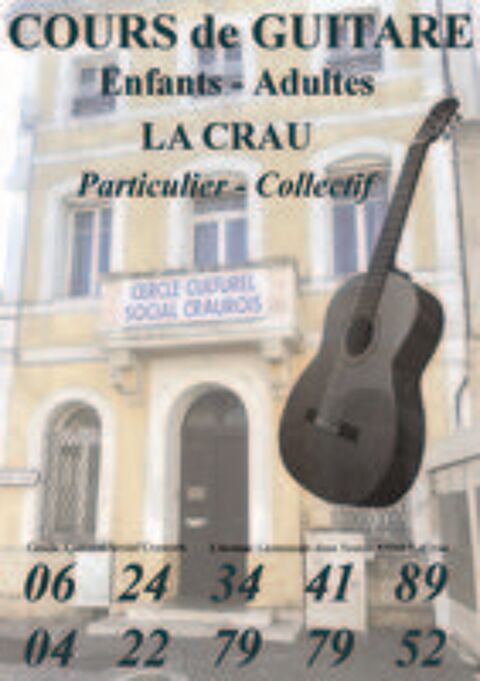   Cours de guitare sur Hyères, La Crau, La Farlède 