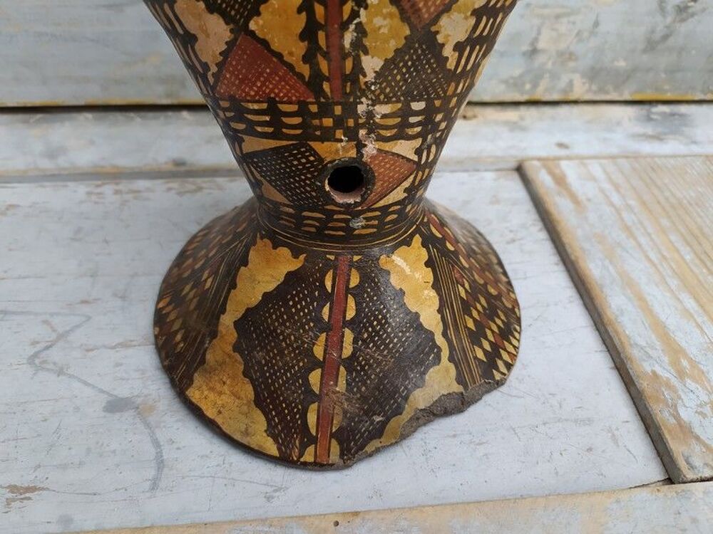 Ancienne Poterie Lampe Huile Berb&egrave;re Kabyle Alg&eacute;rie Kabylie 